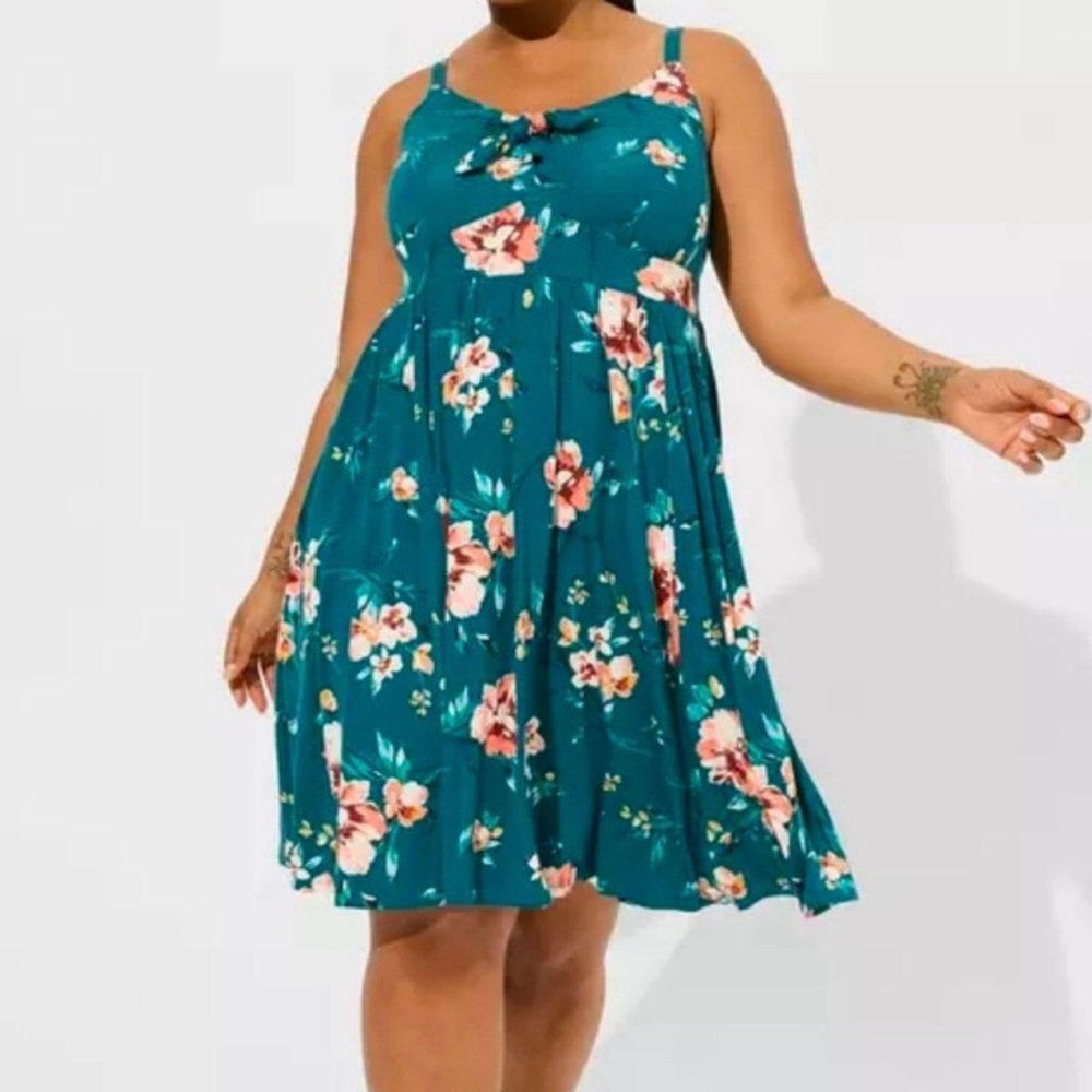 Floral Teal Torrid Dress